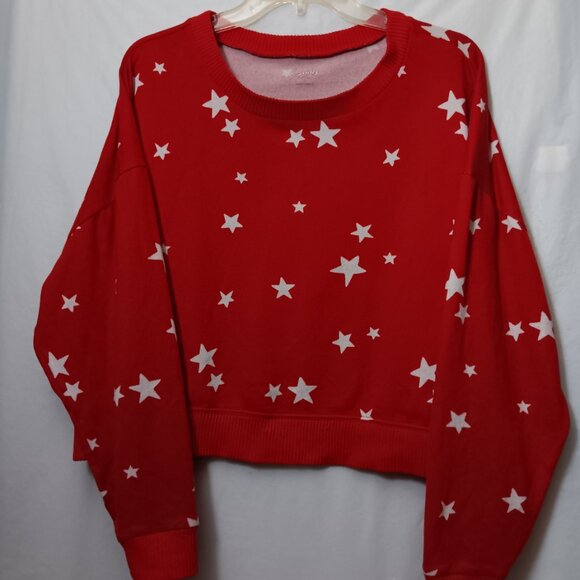 GILLY HICKS BY HOLLISTER STARS CROPPED SWEATSHIRT - Picture 12 of 15